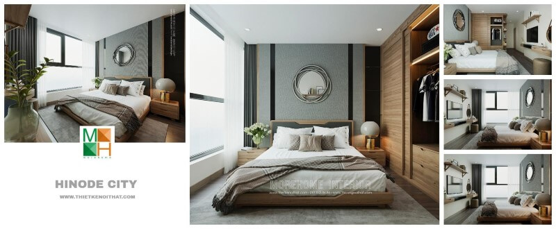 Thiết kế chung cư Hinode city 3 phòng ngủ hiện đại